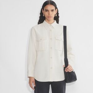 NWT Aritzia Babaton Region Jacket Oversized  Light Birch Color Utility Jacket